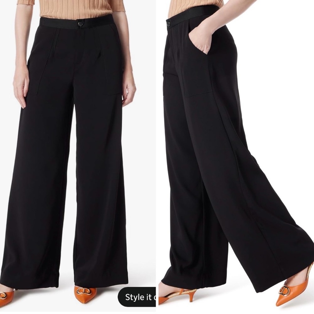 🐣Dee Ocleppo juniper wide leg black pants with utility pockets standard (4) NWT